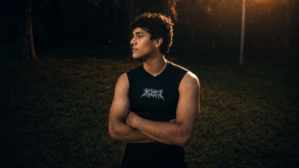 Tank top negro con logo Intensity